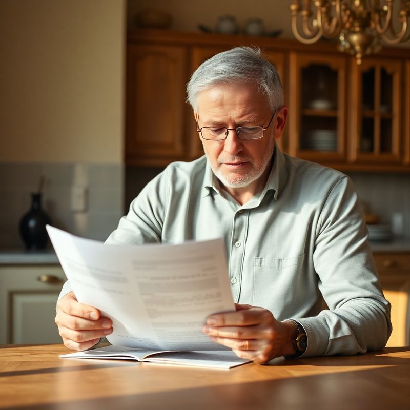Klient v důchodu prochází svůj finanční plán